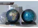 Boekensteun TROIKA met magnetische Wereldbol 13cm 2 stuks Assorti