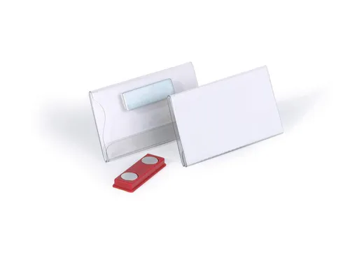 Badge Durable 8116 vlak met magneet 40x75mm