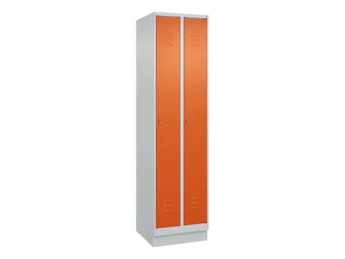 locker,HxBxD 1950x500x500mm,2vak,vak B 250mm,cil.-slot,sokkel