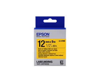 Strong Adhesive Tape - LK-4YBW Strng adh Blk/Yell 12/9 - 1