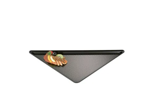 Zwarte Schaal Driehoek 425x60x20mm