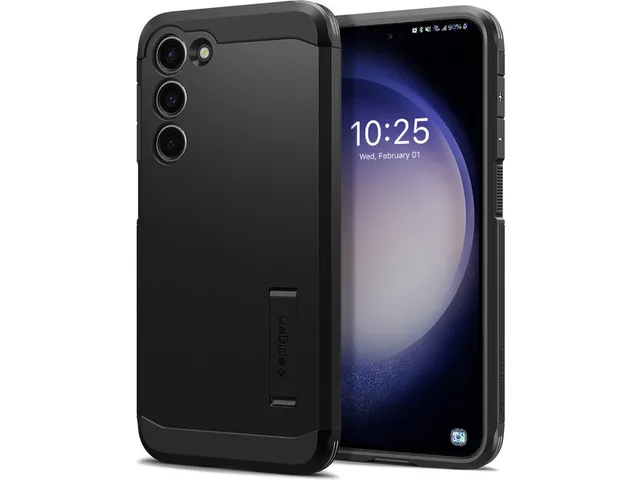 Spigen Tough Armor Samsung Galaxy S23 Hoesje Back Cover Zwart