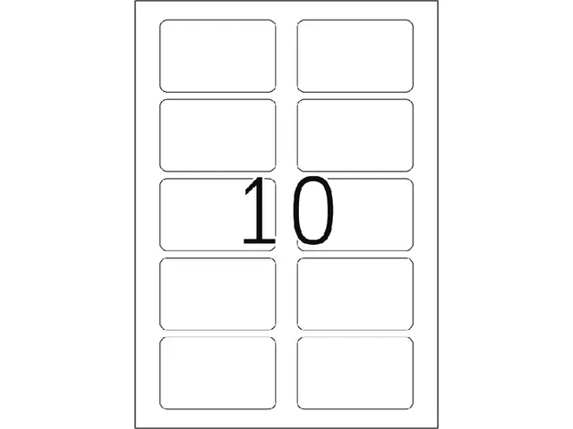 HERMA 4514 Naambadge textieletiketten A4 80x50mm Wit 200 stuks