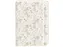 Notitieboek witte bloemen A5 lijn 92 pagina's softcover creme