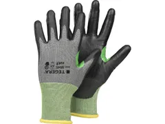 Tegera 8845 snijbestendige handschoenen, zwart/groen/grijs, maat 9, pe