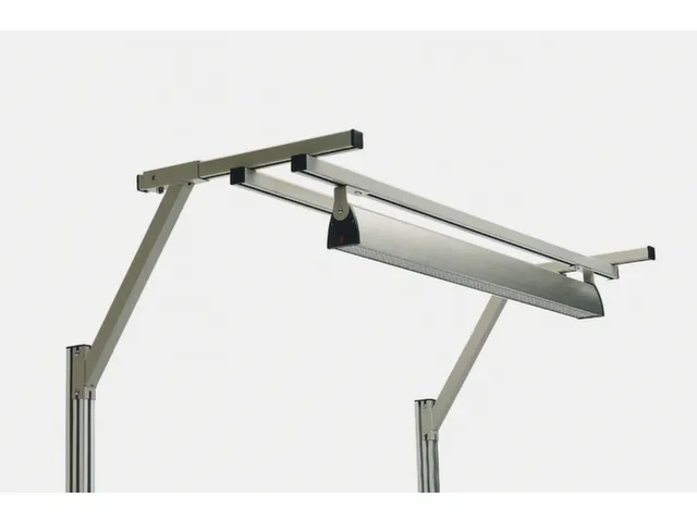 draagarm v. lamp,v. montagetafel,B 1500mm,staal,RAL7035