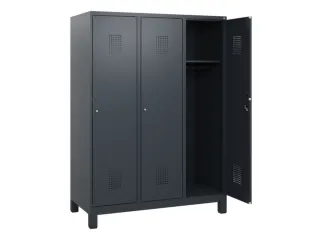 schoollocker,HxBxD 1630x1200x500mm,3vak,vak B 400mm,cil.-slot,voeten - 1