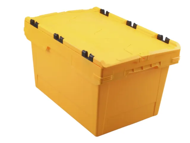 Euronorm-herbruikbare bakken,HxLxB 349x600x400mm,PP,geel