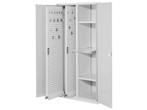 verticale kast,HxBxD 1950x1000x600mm,dubbele vleugeldeur,RAL5010