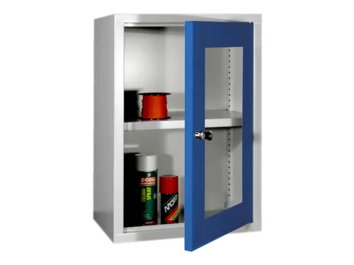 Hangkast 600x400x300mm Achterwand Glad Ral 7035 Front Ral 5010