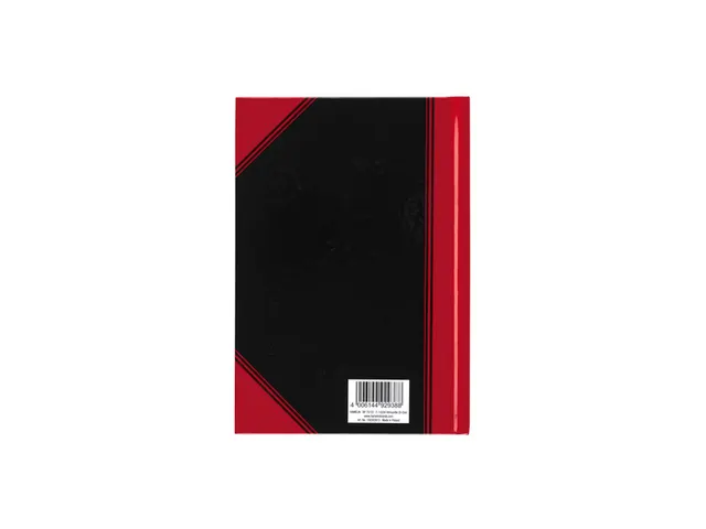 Cahier de notes Bantex noir/rouge A5 ligné 70g 96 feuilles