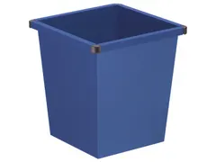Vierkant Tapse Papierbak 27 Liter Blauw