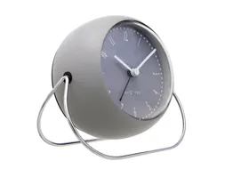 Wekker NeXtime Bubble alarm clock 11x8cm grijs metaal