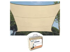 Zonnezeil Vierkant 3.6x3.6m Crème