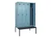 locker met bank,voor scheiding van kleding,HxBxD 2120x1200x815mm,4vak