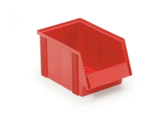 magazijnbak,HxBxD 156x186x300mm,5l,PP,rood - 1