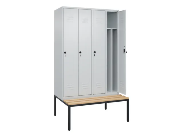 locker voor scheiding van kleding,HxBxD 2120x1200x815mm,4vak