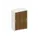 schuifdeurkast,HxBxD 1150x800x430mm,decor romp wit,decor front noten