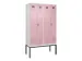 locker voor scheiding van kleding,HxBxD 2120x1200x500mm,4vak