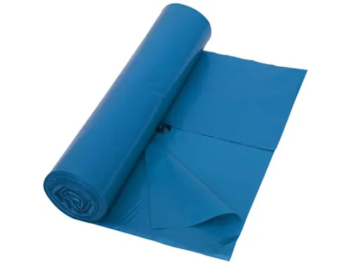 Vuilniszak 45 micron LDPE 80x100 cm 120L blauw rol 25 stuks