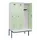 locker met bank,HxBxD 2120x1200x815mm,3vak,vak B 400mm,draaigrendel