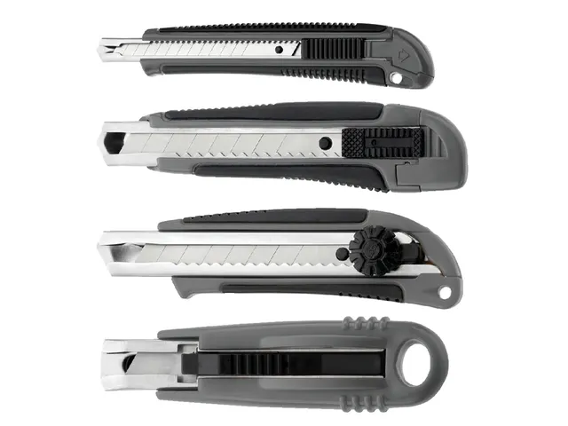 Snijmes Westcott professional 18mm met schuifsluiting grijs/zwart