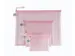 Pochette zip Foldersys EVA A4 rose pastel