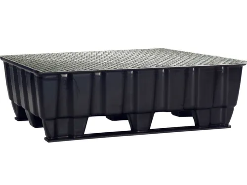 Opvangbak 2x 200l Opvangvol. 220l Pe 370x 1220x 820mm Rooster Verzinkt