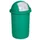 Afvalverzamelaar Kunststof 50 Liter 760x410mm Inworpklep Groen