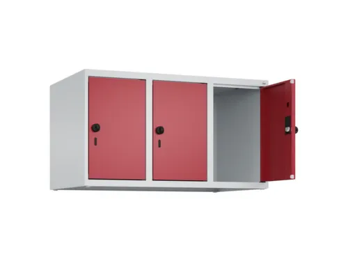 opzetkast,v. locker,3vak.,vak B 300mm,HxBxD 500x900x500mm,vleugeldeur