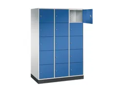 grootvolume-lockersysteem,RAL 7035/RAL 5010,HxBxD 1950x1220x600mm