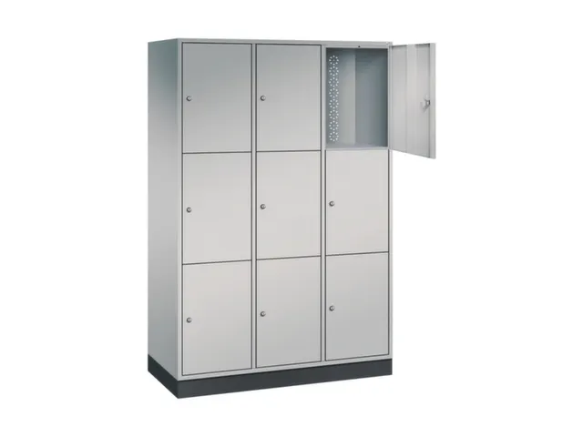 grootvolume-lockersysteem,HxBxD 1950x1220x500mm,3x3vakken,cil.-slot