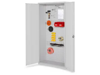 kast met sleufplaat,HxBxD 1950x1000x410mm,cil.-slot,sokkel,RAL5010 - 2