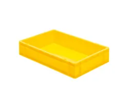 Euronorm-stapelbak 22l 120x600x400mm Wanden/bodem Gesloten Geel