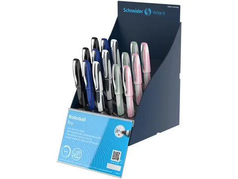 Rollerball Schneider Ray 15pces SIS présentoir Anglais
