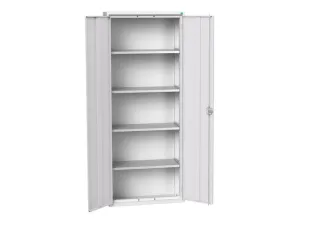 universele kast,HxBxD 2000x800x350mm,4xStalen bodem,draaigrendelslot - 1