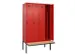 locker met bank,voor scheiding van kleding,HxBxD 2120x1200x815mm,4vak
