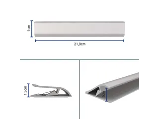 Klemlijst MAUL 218x40mm aluminium zelfklevend - 3