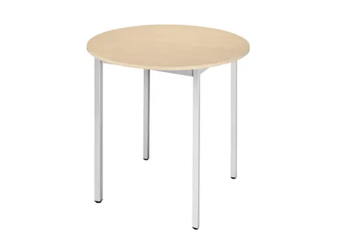 Tafel Rond 80 Cm Frame Aluminium Blad Esdoorn