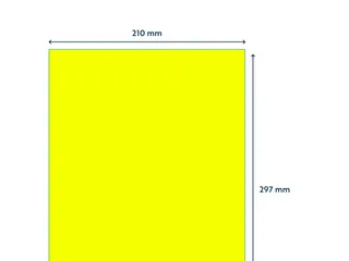 Etiket 210x297mm Fluor Geel 100 Vel - 2