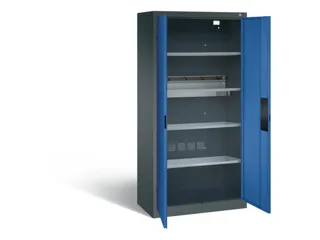 acculaadkast 1950x930x500mm 5stekkerdozen 230V cil.-slot front RAL5010 - 2