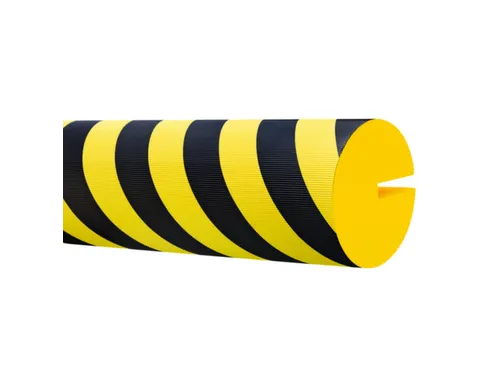 profielbescherming,cirkel,LxØ 1000x150mm,EVAC-schuim,geel/zwart