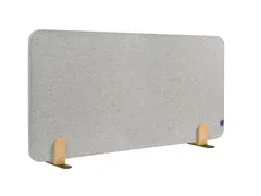 Elements Bureauscherm akoestisch 60x120cm Licht Grijs Houders