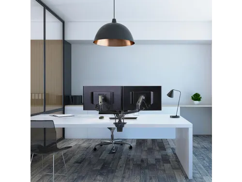 Monitorarm 2 Schermen Lx Dual Side-by-side Mat Zwart