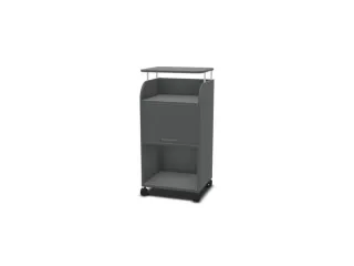 caddy,HxBxD 1130x550x470mm,3niveaus,1kasten,MS-donkergrijs - 1