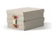 Puro opbergdoos medium laag A4 8 liter beige 2 stuks