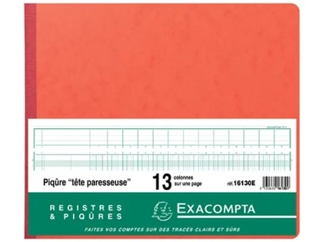 Registers 27 X 32 Cm 13 Kolommen Op 1 Bladzijde