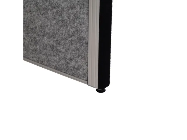 MAULconnecto Scheidingswand 2x whiteboard 1x Donker Frame Zilver