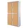 Roldeurkast HxBxD 2040x1100x415mm 4 Oh Romp Wit Front Beuken