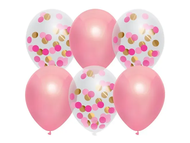 Ballonen Haza prinses Roze 30cm 6 stuks